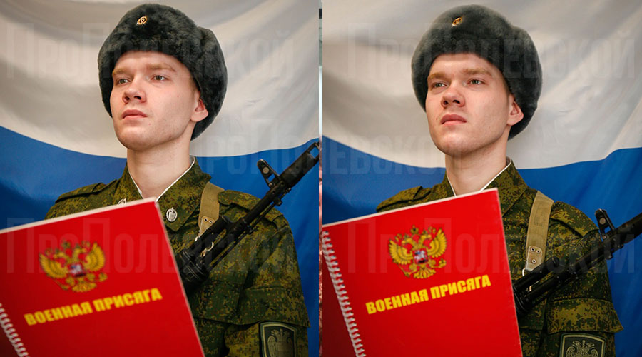 Полевчане братья Денисовы приняли присягу в Президентском полку
